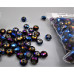 Crystal Bead Pack - Electric Blue/Fuchsia (3" x 2.5" Zip Bag)