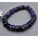 8-12 mm Gemstone Discs Bead bracelet - Charoite