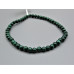 3 - 4 mm Gemstone Round Bead Bracelet - Malachite - 10 pcs Pack