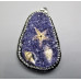 GP Teardrop Pendant with Rhinestone and Starfish / shells - Several stone available (1.5 x 2 inch)