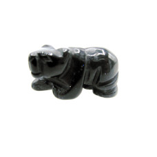 Panther 1 Inch Figurine - Obsidian Black