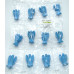 Angel 40mm Figurine - Howlite Turquoise 12 pcs bulk pack