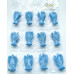 Angel 50mm Figurine - Howlite Turquoise 12 pcs bulk pack