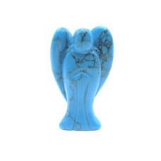 Angel 50mm Figurine - Howlite Turquoise 12 pcs bulk pack