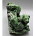 Extra Large Carving - Lion Family (8 x 4 x 5H inches) - Ruby Zoisite