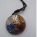 Gemstone Necklace - Ammonite with Multi Gemstone (1.5 inch OD)