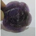 Rose 40mm Pendant - Amethyst (No Bail)