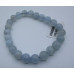 6-8 mm Gemstone Round Bead Bracelet - 10 pcs pack - Aquamarine