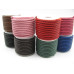 Spool - 5mm Braided Leather Cord 6 Meters Spool - assorted colors available!