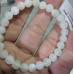 12-14 mm Gemstone Round Bead Bracelet - Moonstone Blue