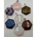 GP Hexagon Shaped Gemstone Pendant- assorted stones available!