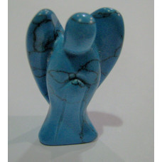 Angel 1.5 Inch Figurine - Howlite Turquoise