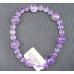 6 and 10mm  Gemstone Round Bead Bracelet - Amethyst - 10 pcs pack