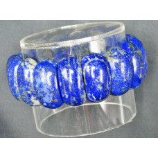 Long Dome Gemstone Bracelet- Lapis