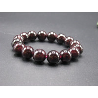 12 mm Gemstone Bracelet -  Garnet