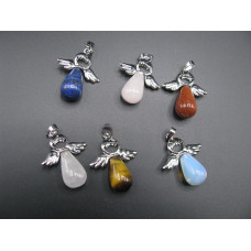 GP Teardrop - Gemstone Angel Pendant