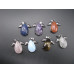 GP Winged Teardrop Gemstone Pendant- assorted stones available!