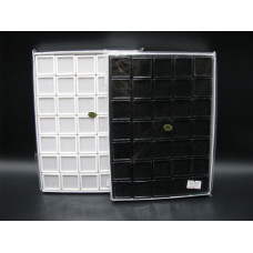 Plastic gift Box 3cm x 3cm -35pc pack in black or white