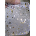 Organza - Silver Moon / Star Organza Pouch 7 x 9 cm (2.75 x 3.5 inch) 12 piece pack - White