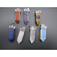 GP Point - Square Top Point Pendant - Assorted Stones