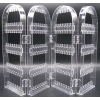 4-panel Clear Earring.jewelry Display Stand