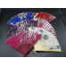 Wooden Chinese Fans - 6pcs in Various Styles and Finishes