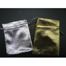 Economy Metallic Pouch Large 9cm x 12cm 100pc pk Gold or Silver