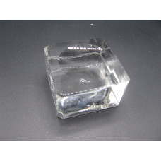 Crystal Display/Stand For Spheres - Medium Cube (3.5 cm x 3.5 cm)