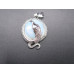 GP Disc -  Snake Wrapped Disc Pendant - Assorted Stones