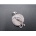 GP Disc -  Snake Wrapped Disc Pendant - Assorted Stones