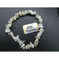 7 Inch Stretch Chip Bracelet - Jadite  -10 pcs pack