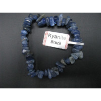 7 Inch Stretch Chip Bracelet - Kyanite  -10 pcs pack