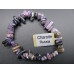 7 Inch Stretch Chip Bracelet - Charoite  -10 pcs pack