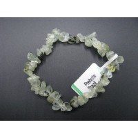 7 Inch Stretch Chip Bracelet - Prehnite  -10 pcs pack