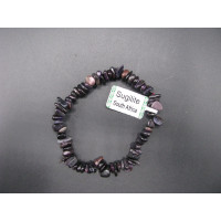 7 Inch Stretch Chip Bracelet - Sugilite  -10 pcs pack