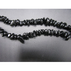 30-34 Inch Chip Necklace - Tourmaline Black  - 10 pcs pack