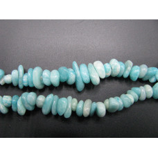 30-34 Inch Chip Necklace - Peru Amazonite  - 10 pcs pack