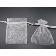 Organza Pouch XLarge 12 piece pack - Grey