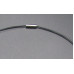 5 Strand Black Wire Choker with magnetic fastener