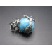 GP Round - Large Dragon Wrapped Gemstone Pendant - Assorted Gemstones