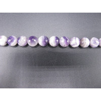 16 inch 6 mm Faceted Gemstone Round Bead Strand - Amethyst