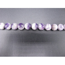 16 inch 6 mm Faceted Gemstone Round Bead Strand - Amethyst