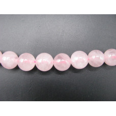 16 inch 10 mm Gemstone Round Bead Strand - Rose Quartz