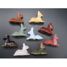 Egyptian Dog Anubis 1.5 Inch Figurine - Assorted Stones