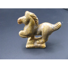 Horse (Mustang) 1.5 Inch Figurine - Picture Jasper