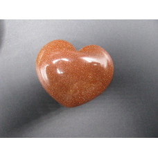 Large Gemstone Heart 1.75 Inch - 10 pcs pack (Puff)  - Goldstone