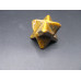 Merkaba Carved Fetish Bead 0.75 Inch - Tiger Eye