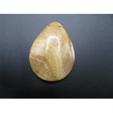 GP Teardrop Pendant with Hole through it - Picture Jasper