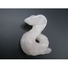 Snake (Cobra) 1.5 Inch Figurine - Rose Quartz