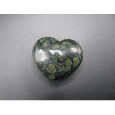 Small Gemstone Heart - 24 pcs pack (Puff - about 1 x 1.25 inch) - Kambaba Jasper